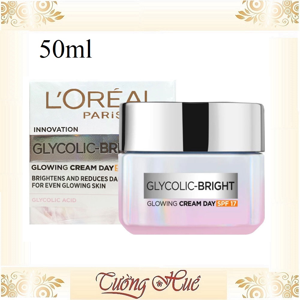 Kem Dưỡng Sáng Da L'ORÉAL Glycolic-Bright Glowing Cream Day SPF17 - 50ml ( Ban Ngày )