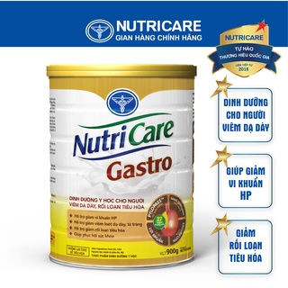 Sữa bột Nutricare Gastro dinh dưỡng y học cho người viêm dạ dày 900g