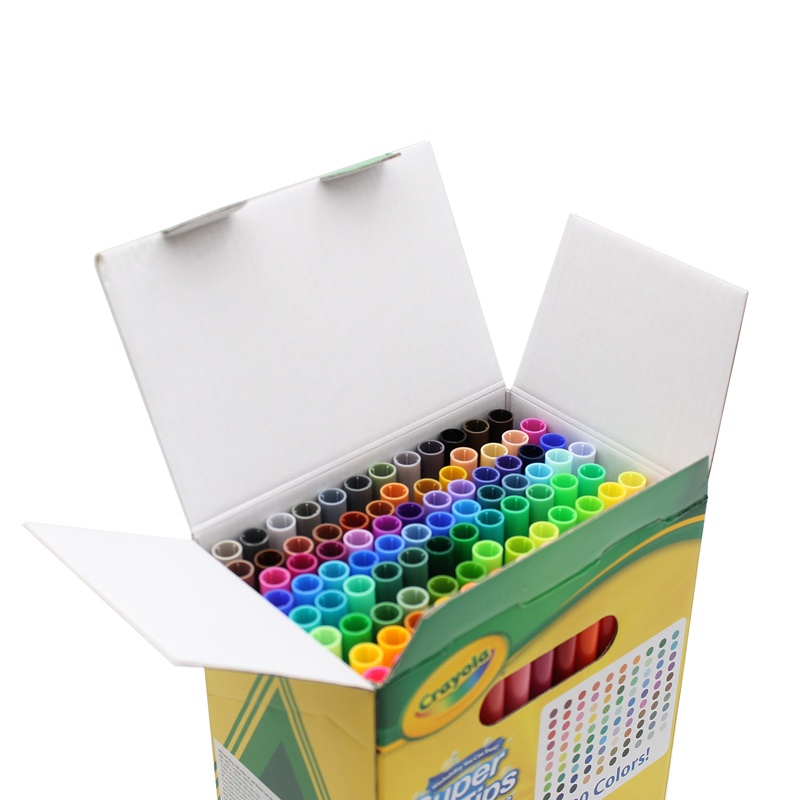 Hộp 100 Bút Lông Màu Super Tips Washable Markers - Crayola 585100