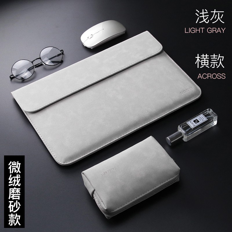 Túi Đựng laptop Chất Liệu Da Lộn Cho MacBook Air 11 12 13 Pro 13.3 14 15 16 inch iPad 12.9 Dell XPS 13 / 14 surface MateBook Pro