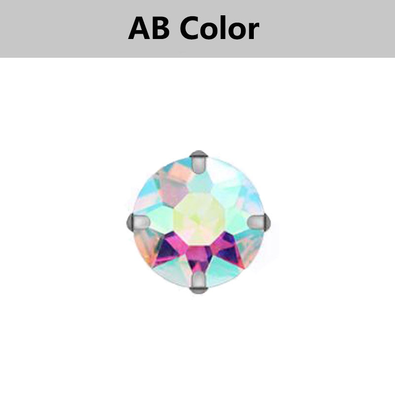 Set 20 Viên Đá Pha Lê Tròn Nhiều Màu Sắc 10mm Dùng Trang Trí Đầm Cưới diy