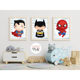 Tranh treo tường phòng ngủ cho bé tặng KHUNG 3D dễ thương