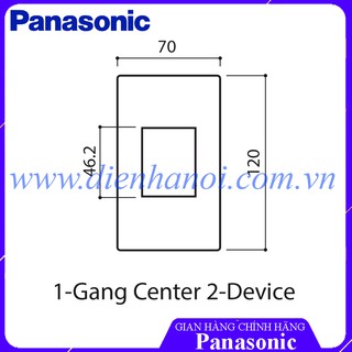 [CHÍNH HÃNG PANASONIC] Mặt dùng riêng cho MCB 2P Panasonic
