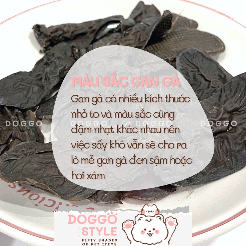 Treat Bánh Thưởng Cho Chó Gan Gà Sấy Khô DOGGOSTYLE Homemade Giúp Sạch Răng Cung Cấp Protein Chất Xơ Cái Thiện Tiêu Hóa
