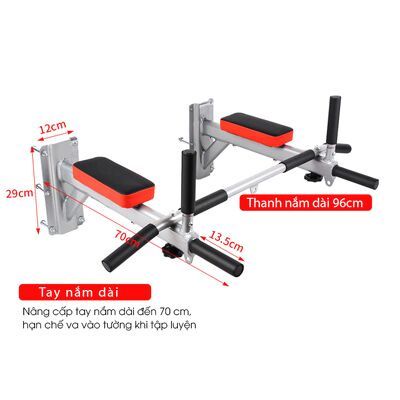 Xà đơn treo tường đa năng cải tiến, kèm móc treo bao cát Gymlink GLS1008