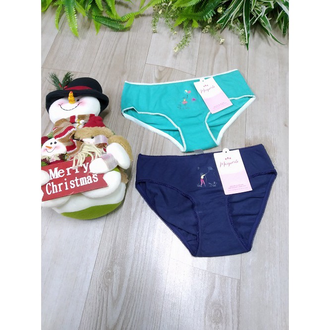 Set 6 chiếc quần lót cotton bé gái Marguerite cao cấp - Giao màu ngẫu nhiên