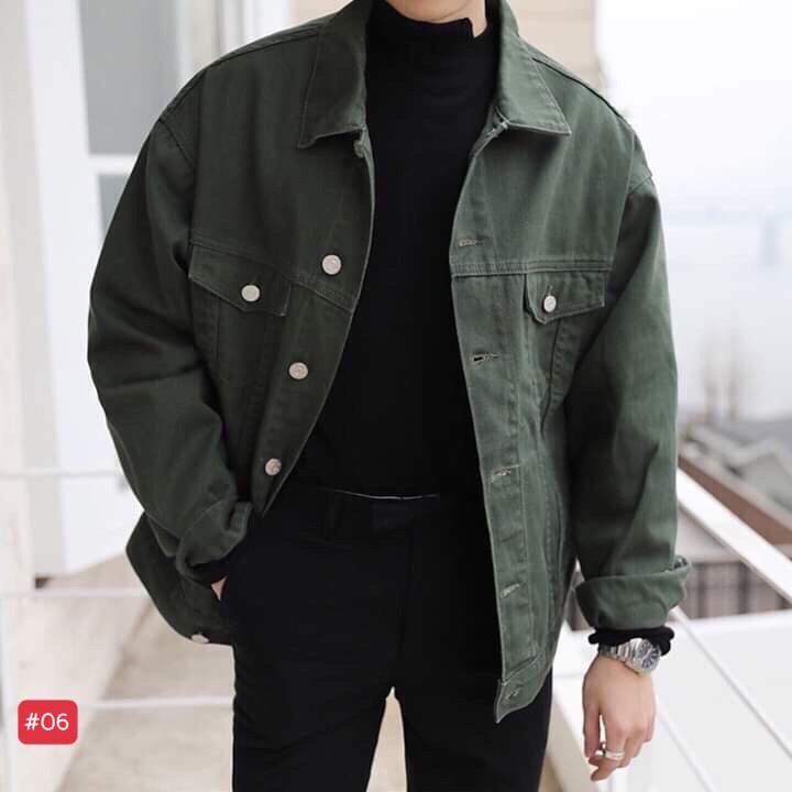 HCMFREESHIP 99K️⚡Hot Sales Nhất Áo Khoác Jeans Kaki Nam Và Nữ Trong Năm Nay 1006 2803 Mềm Và Mịn AKKNA02️⚡