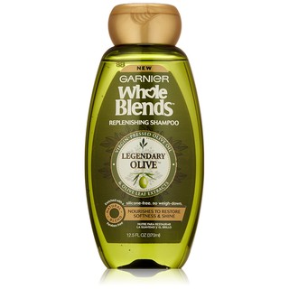 Dầu Gội Chiết Xuất Oliu Garnier Hair Care Whole Blends Legendary Olive Replenishing Shampoo 370ml/650ml (Mỹ)