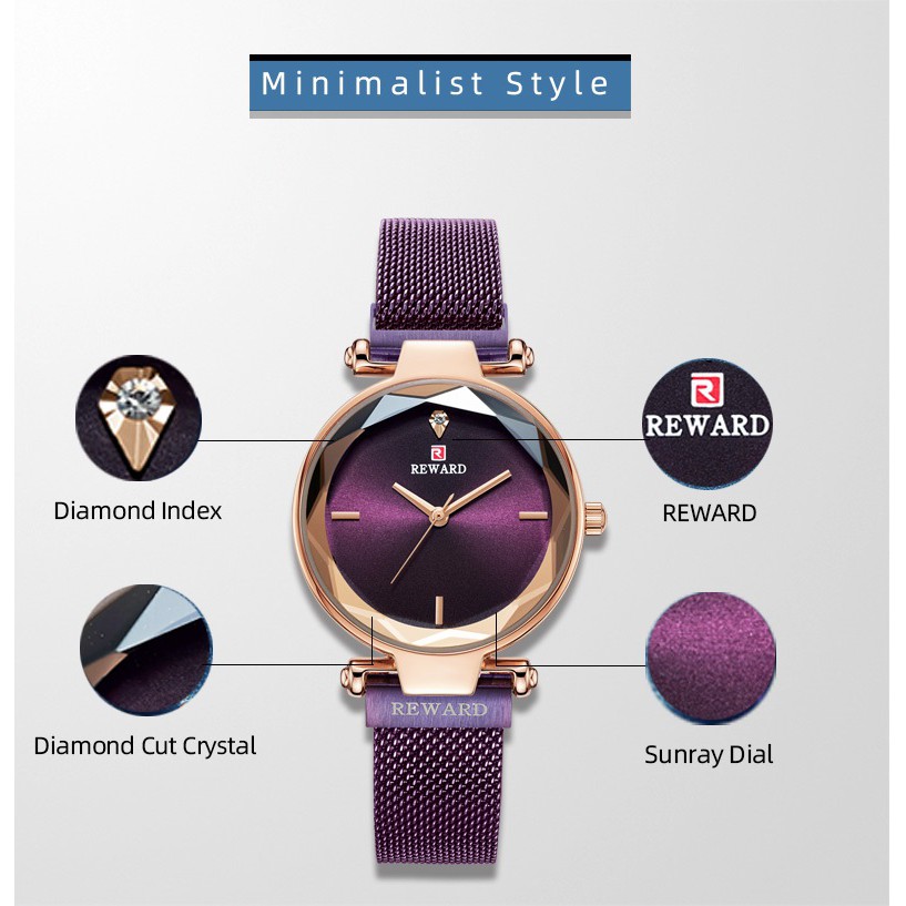 Đồng Hồ Nữ Reward KT63096A Chính Hãng 2019 NEW Bảo Hành 12 Tháng Top Brand Luxury Hàng Nhập HongKong I | BigBuy360 - bigbuy360.vn