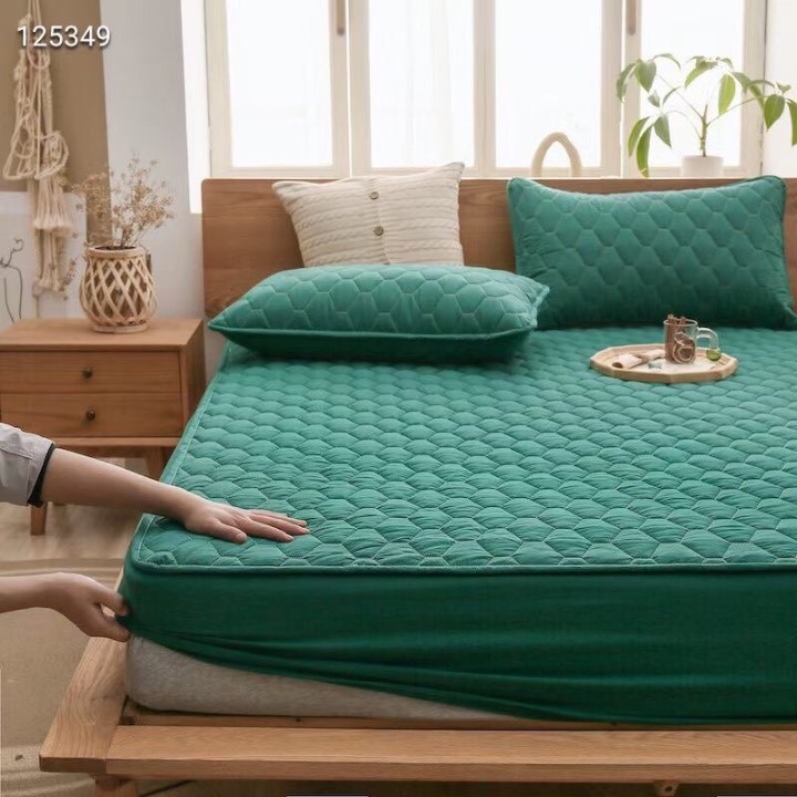 Ga chống thấm cotton cao cấp cho bé, drap chống thấm trần bông 3 lớp bề mặt cotton 100% siêu mát nằm trực tiếp, chống th