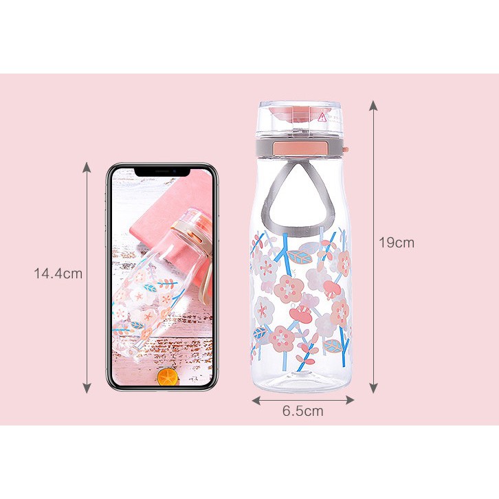 [ LOCK&amp;LOCK ] Bình Nước nhựa Tritan Lock&amp;Lock One Touch dung tích 500ml ABF687