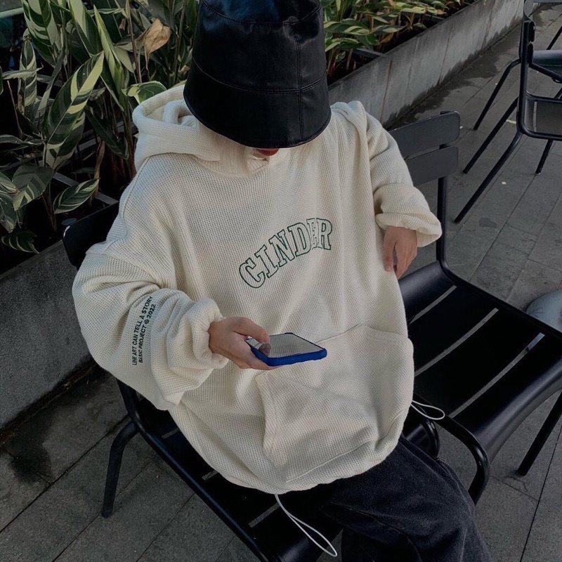 [HÀNG LOẠI 1] Áo Nỉ Mũ Hoodie CINDER Unisex From Rộng Chuẩn Ảnh Mặc Đơn Đôi Nhóm-Anhribistore