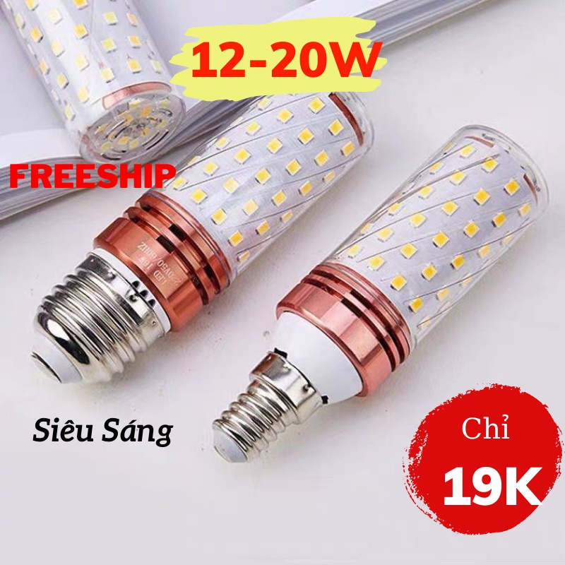 Bóng Đèn Led Đui Xoáy Tiết Kiệm Điện, Bóng Đèn E27 Ánh Sáng Trắng ĐÈN TOKI