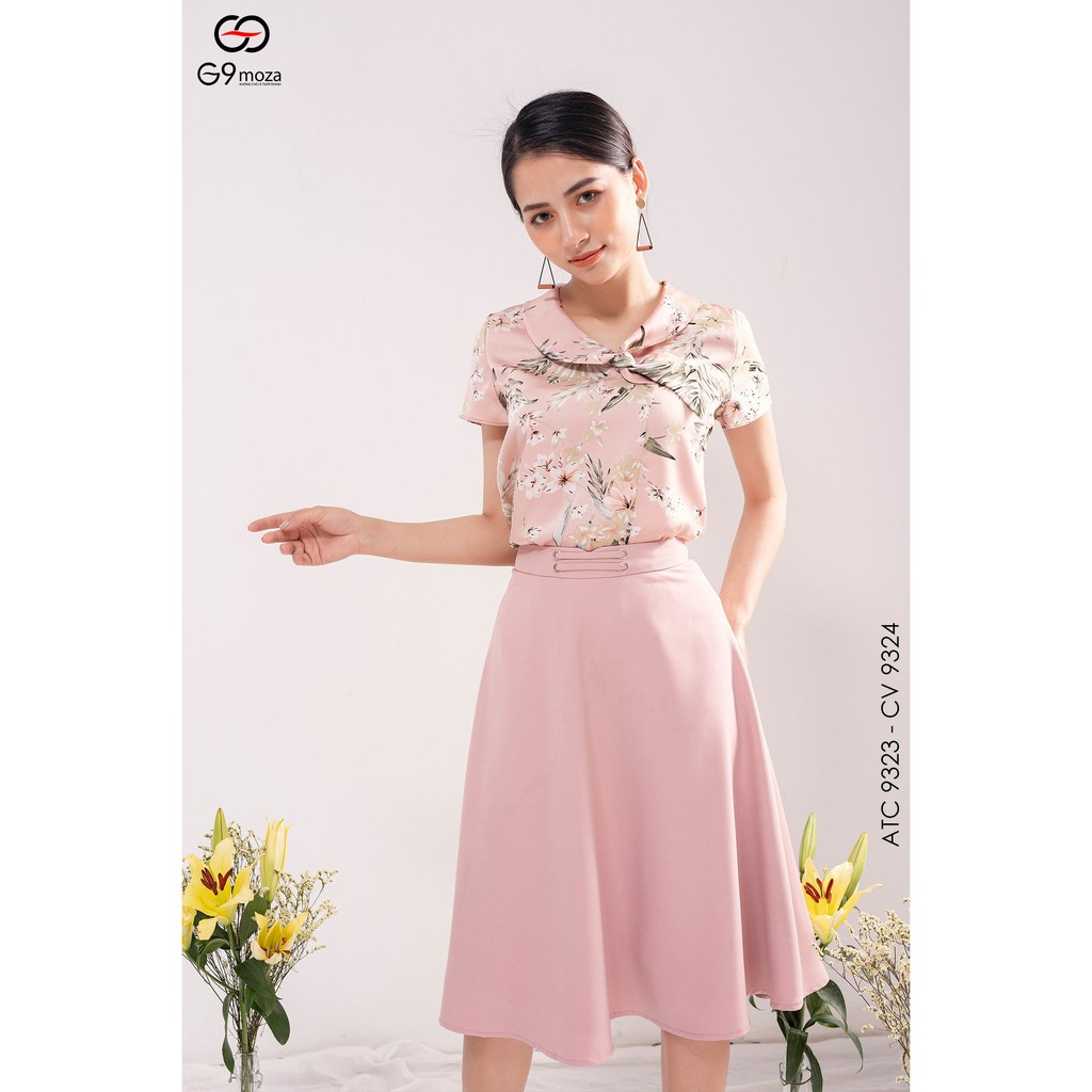chân váy xòe 9324, G9moza  chất liệu Thô Hàn tạo nên phong cách Công sở, dạo phố, du lịch Trẻ trung ngọt ngào nữ tính | BigBuy360 - bigbuy360.vn