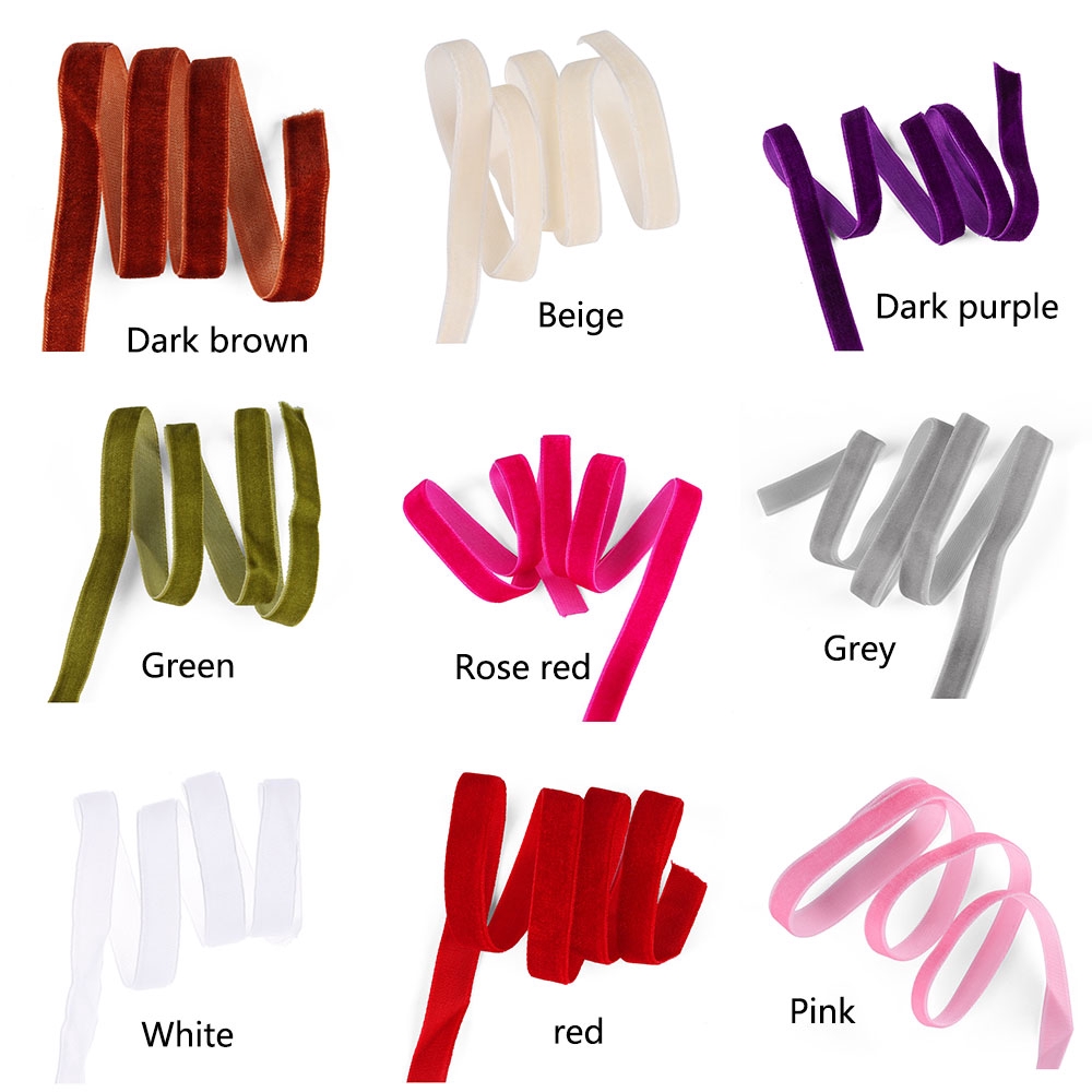 5 yards dây vải nhung handmade trang trí đám cưới , làm đồ thủ công