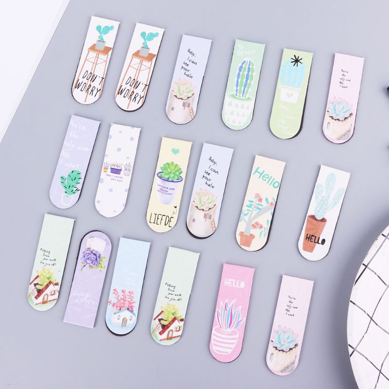 Set 6 Kẹp Sách Nam Châm Hình Cây Xương Rồng