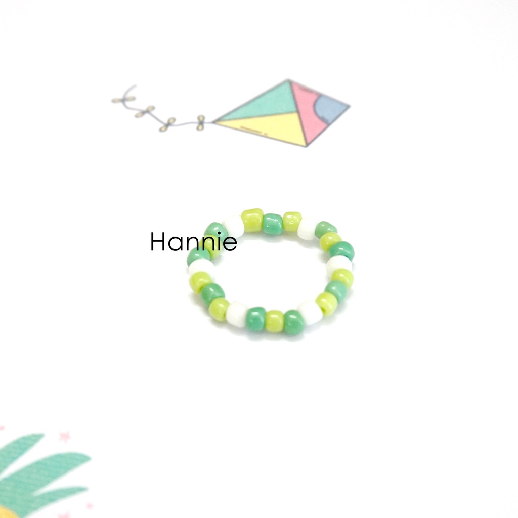 Set vòng hạt cườm dưa hấu handmade - Combo vòng tay nhẫn dành cho nữ handmade đơn giản