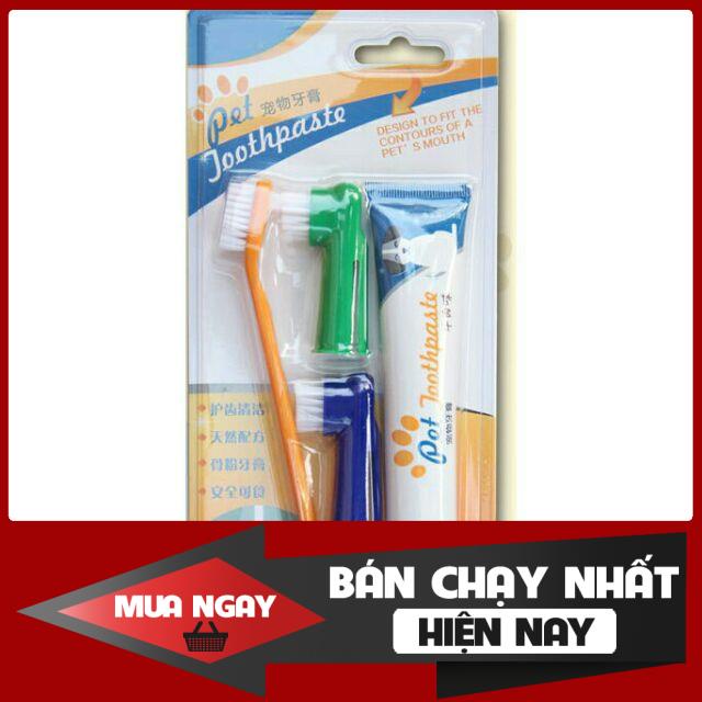 Kem đánh răng, bàn chải đánh răng chó mèo 0