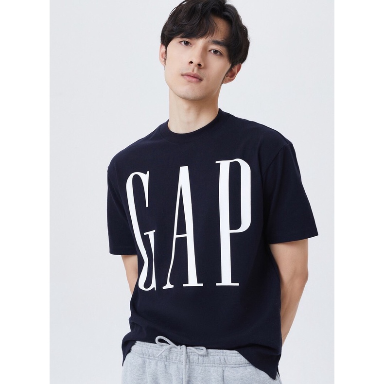 Áo thun in chữ G.A.P phom Unisex  ngắn tay cổ tròn phối 3 màu trắng, đen, xanh chất cotton 100% siêu mát mịn