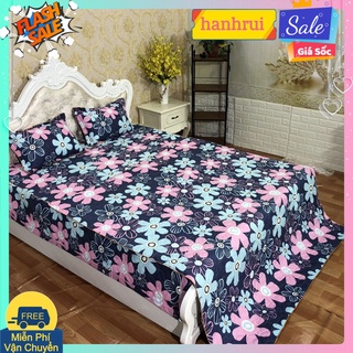 GA TRẢI GIƯỜNG POLY COTTON 1M6/1M8 MẪU TÙY CHỌN-mẫu hoa bèo xanh