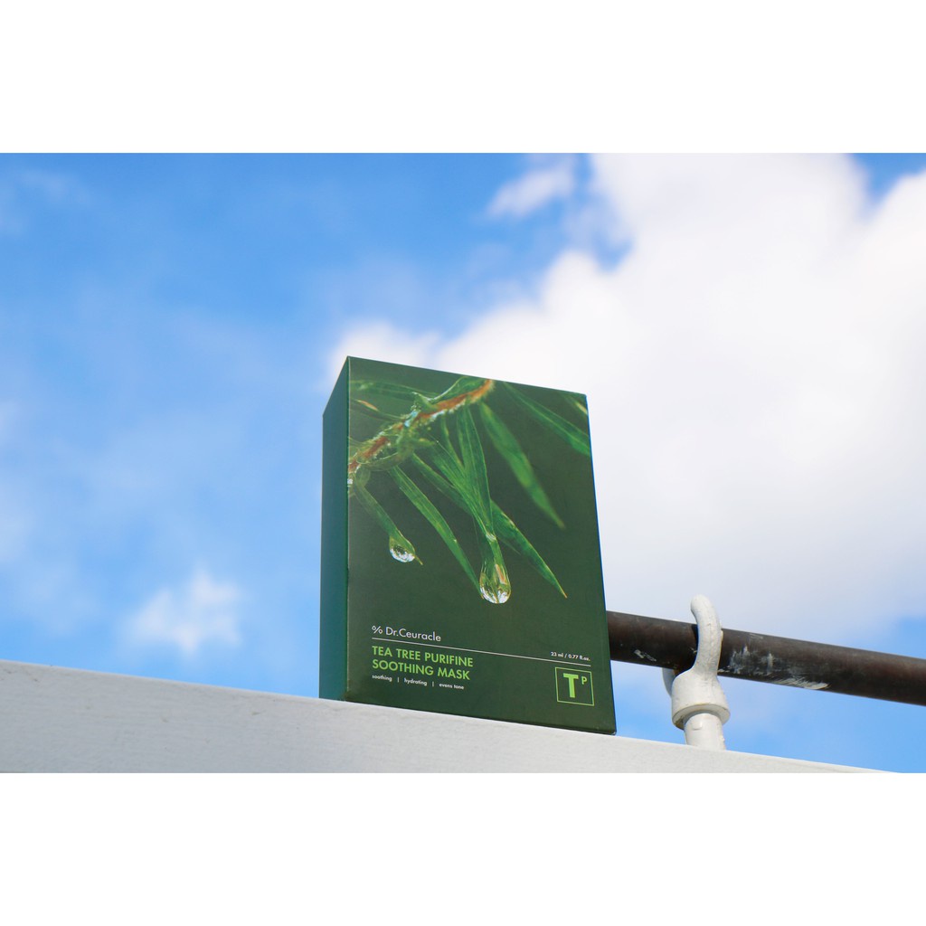 Mặt Nạ Tràm Trà Cho Da Dầu Mụn Giảm Thâm Mụn Dr.Ceuracle hộp 10 miếngx25ml