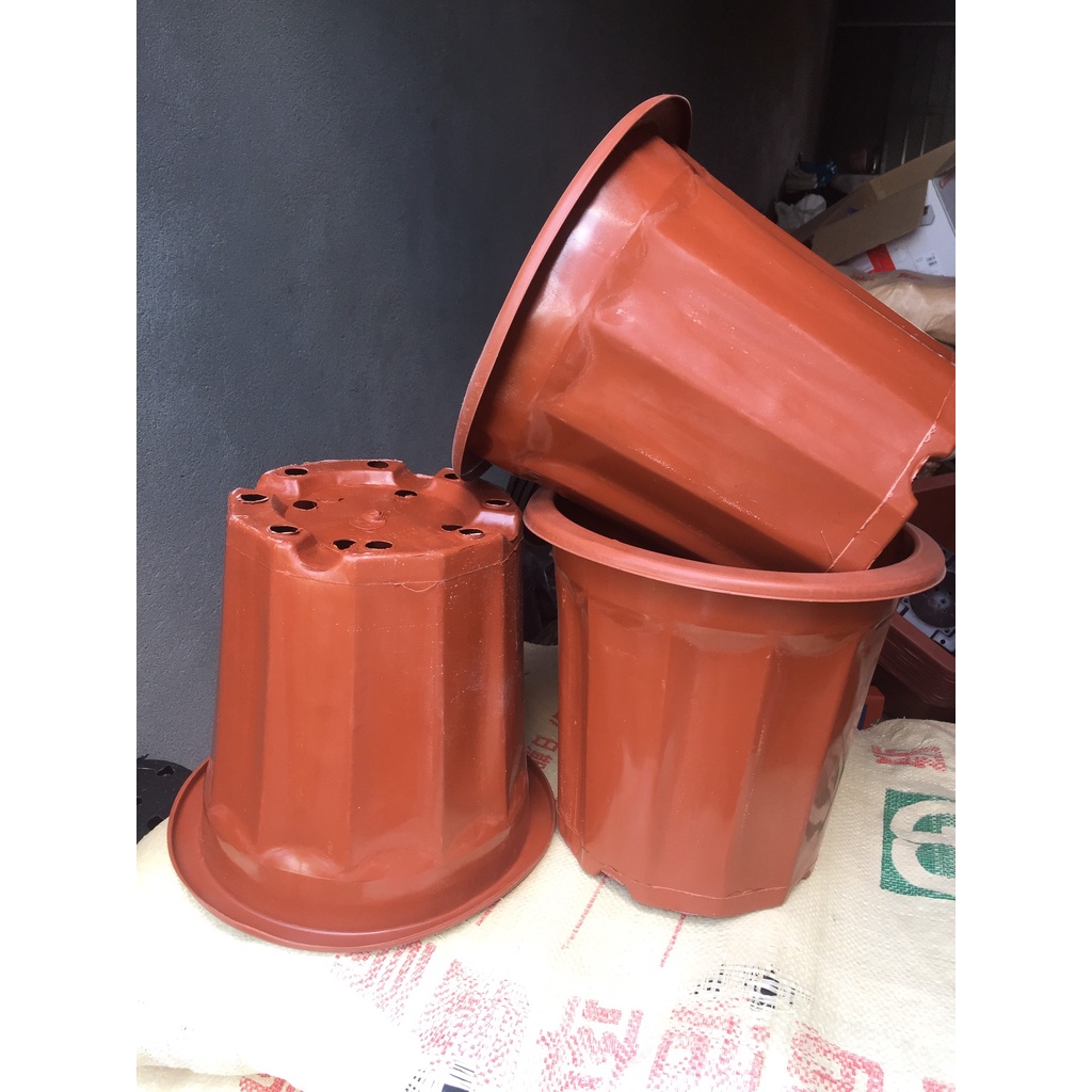 10 CHẬU NHỰA TRỒNG CÂY MÃ #E320 (BẠT PHỦ ĐẤT CHỐNG CỎ MỌC, BẦU KHAY TÚI ƯƠM...)