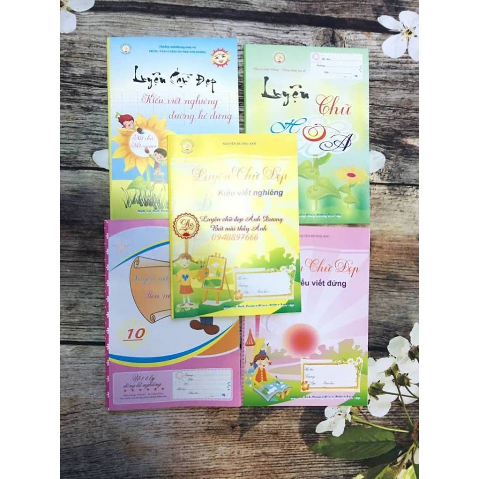 Trọn Bộ Vở Luyện Chữ Tại Nhà Ánh Dương - Bộ Vở Học Sinh Luyện Chữ Đẹp Cao Cấp