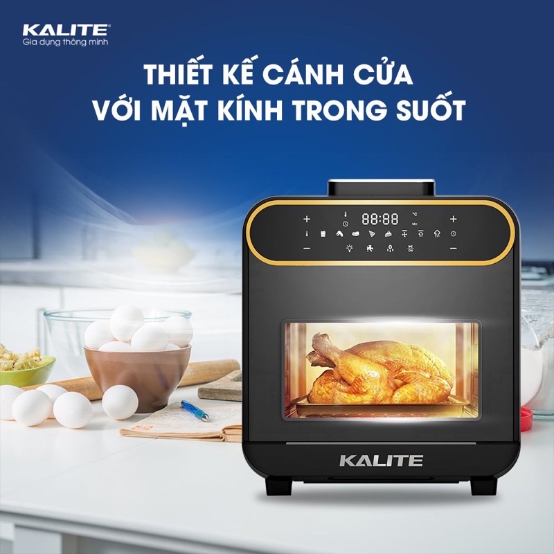 Nồi chiên hơi nước Kalite Steam Pro, công suất 1800w, dung tích 15L, chiên hấp đa năng