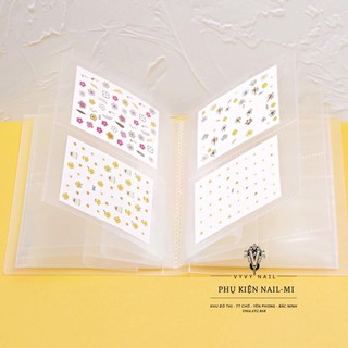 Sổ đựng sticker Nail trong suốt