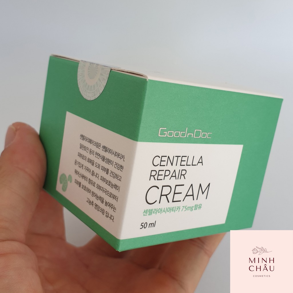 KEM RAU MÁ GOODNDOC CENTELLA REPAIR CREAM – KEM PHỤC HỒI DƯỠNG DA TRẮNG SÁNG