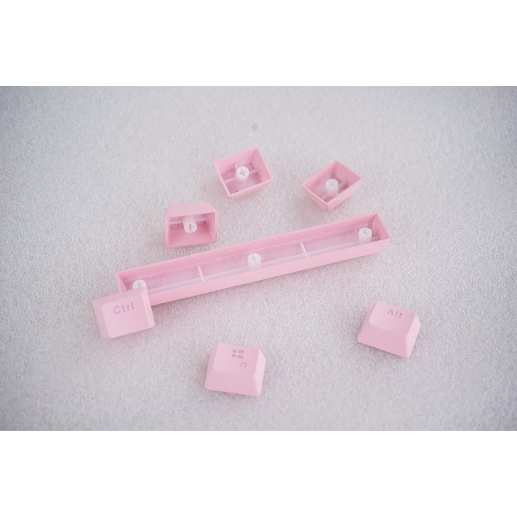 Bộ Keycap 104 phím xuyên led ABS màu hồng của phím cơ E-Dra EK3104 Dream Pink