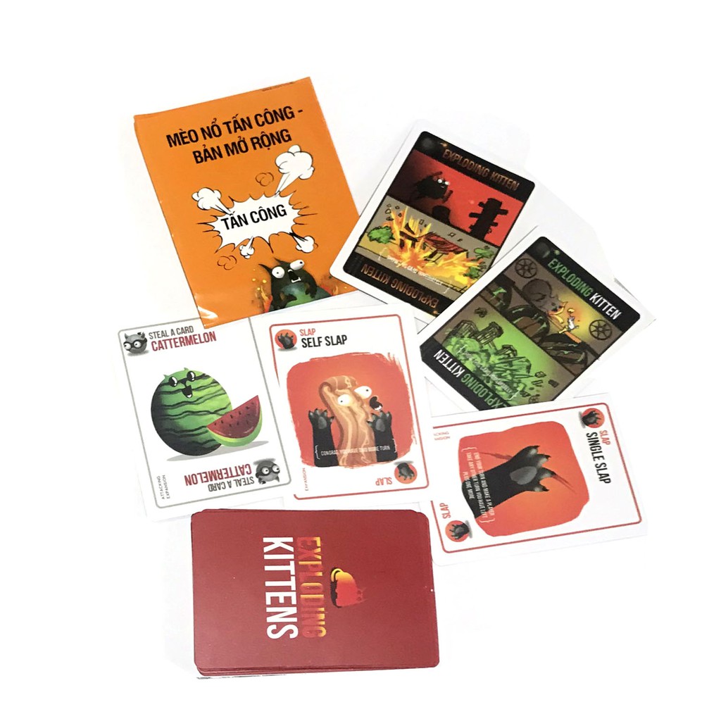 Combo mèo nổ Exploding Kittens + 5 bản mở rộng bản chuẩn đẹp