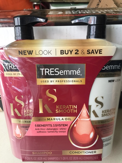 Bộ dầu gội - xả TRESemmé Keratin Smooth (79ml * 2)