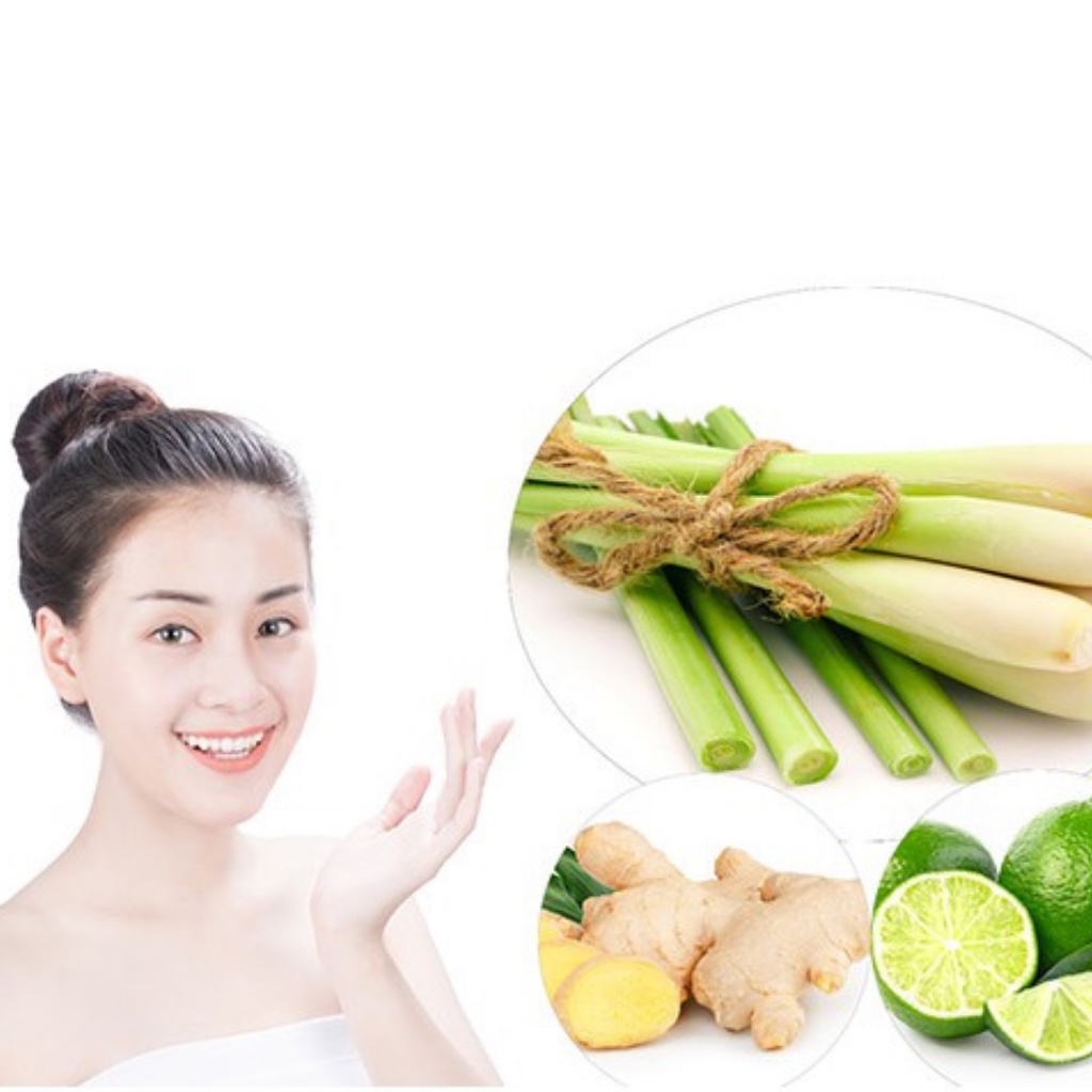 Trà chanh sả gừng robimart gói 60gr giảm cân thanh lọc cơ thể - hàng chính hãng