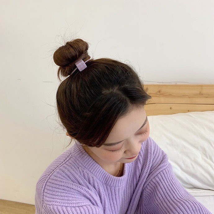 Cột tóc thun hình vuông caro Mua Tất (muatatshop)