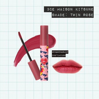 Son 3CE Velvet Lip Tint Maison Kitsune màu Twin Rose