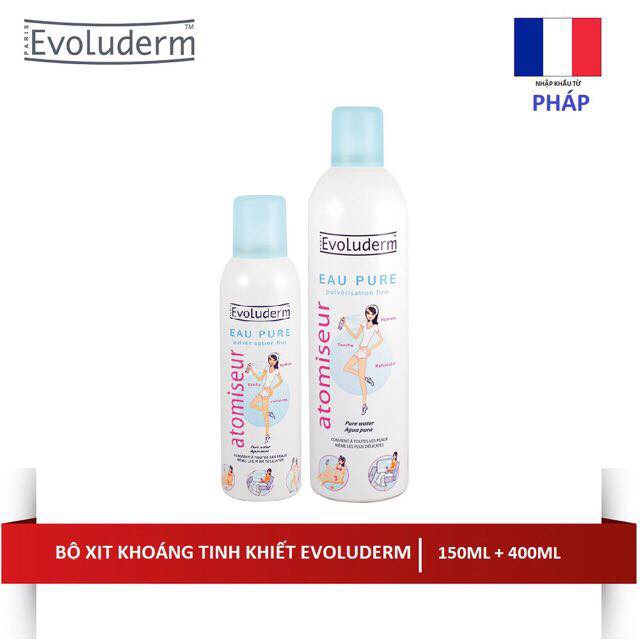 Xịt khoáng Evoluderm chính hãng Pháp