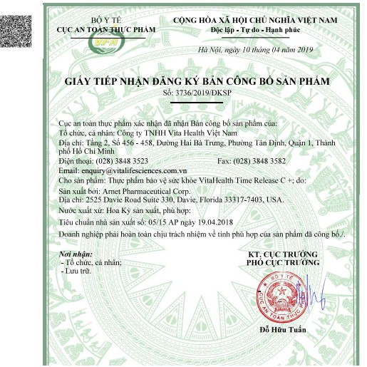 Viên uống bổ sung vitamin C 1000mg giúp tăng đề kháng Vitahealth Time Release C 1000 lọ 30 Viên