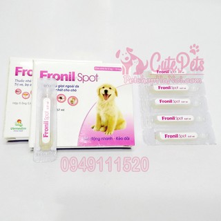 Nhỏ gáy FRONILSPOT diệt ve rận cho thú cưng - Cutepets