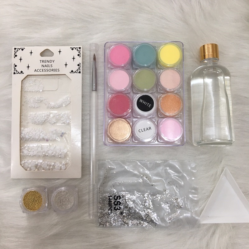 Set bột đắp hoa+đầy đủ pk, bao mướt mịn