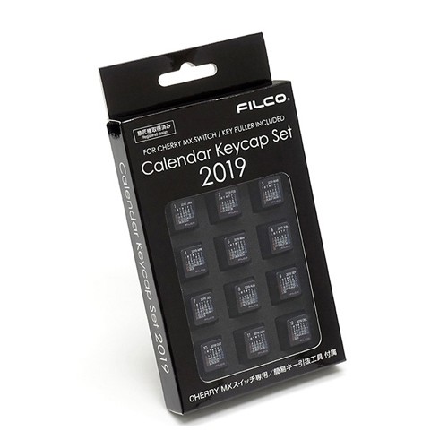 Keycap Filco lịch 2019 (Black) - Hàng chính hãng