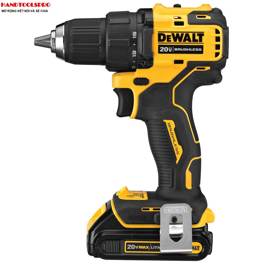 Máy khoan vặn vít dùng pin DeWALT 20V DCD708P2 (SET 5Ah) không chổi than