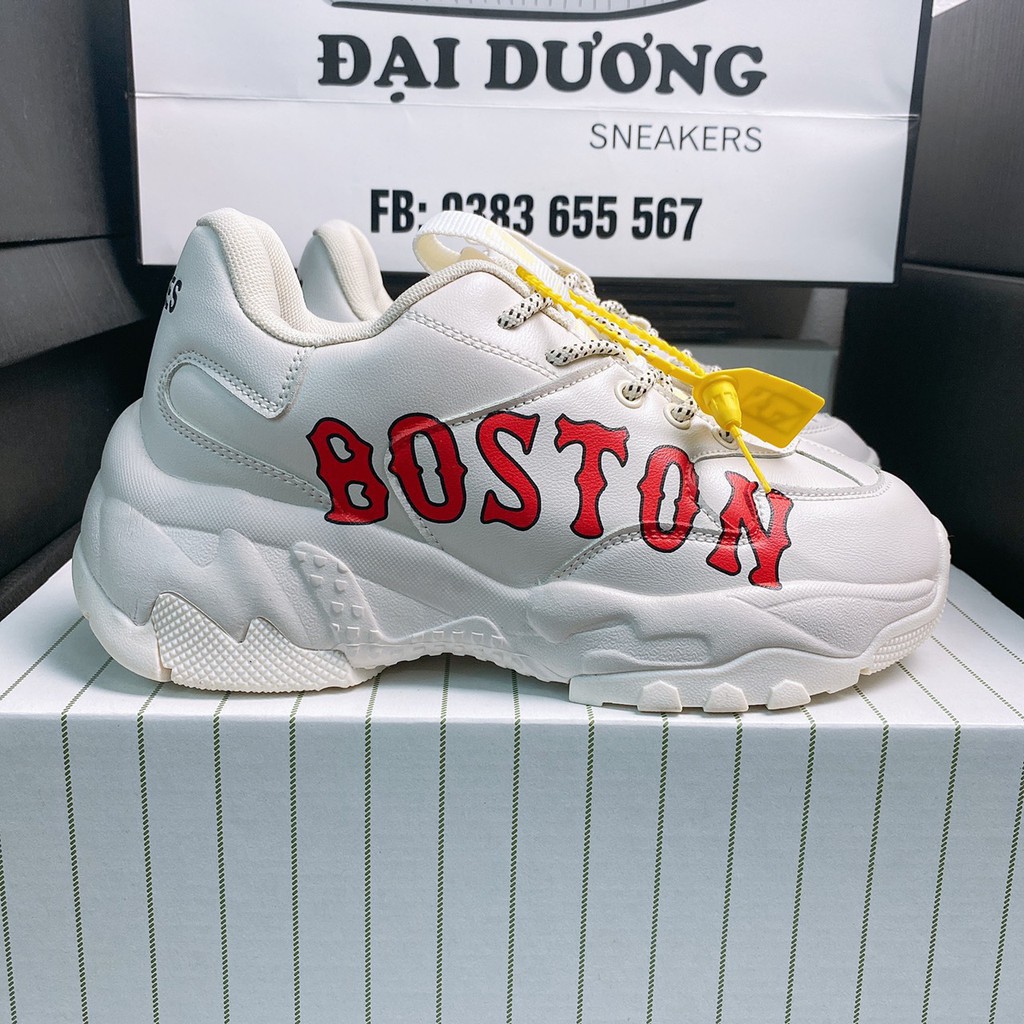 [ Xả Kho ] Giày boston nữ MLB ny các màu bản chuẩn hàng cao cấp đủ size 36-43 nâng đế 4cm êm chân dễ phối đồ.1