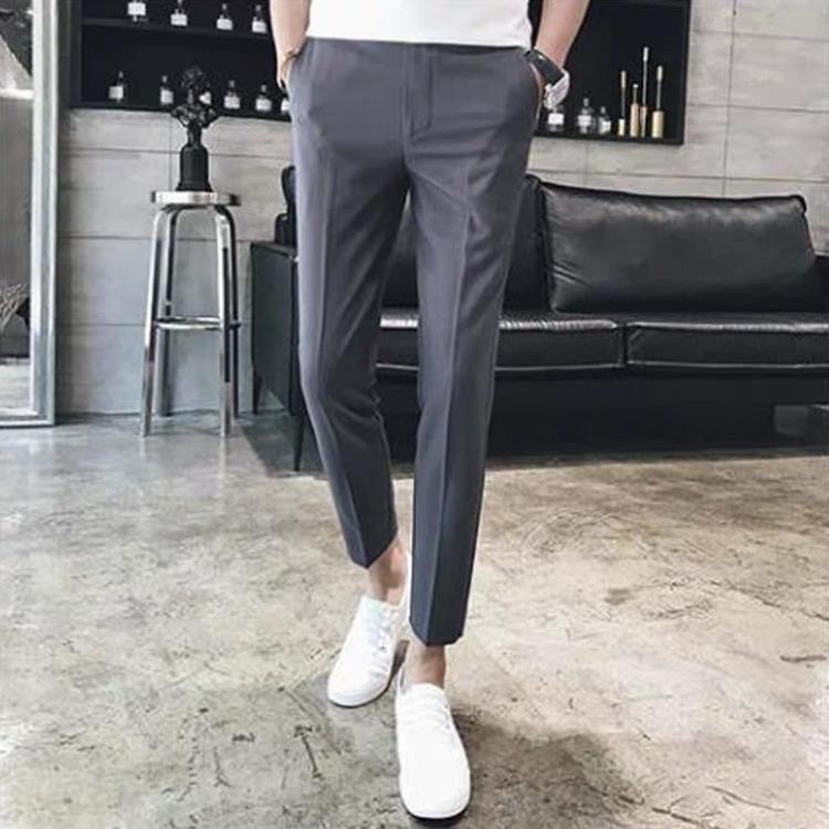 Có size lớn Quần tây nam Hàn quốc công sở  đi học cao cấp ống côn body co giãn may kỹ bao đẹp có big size ་