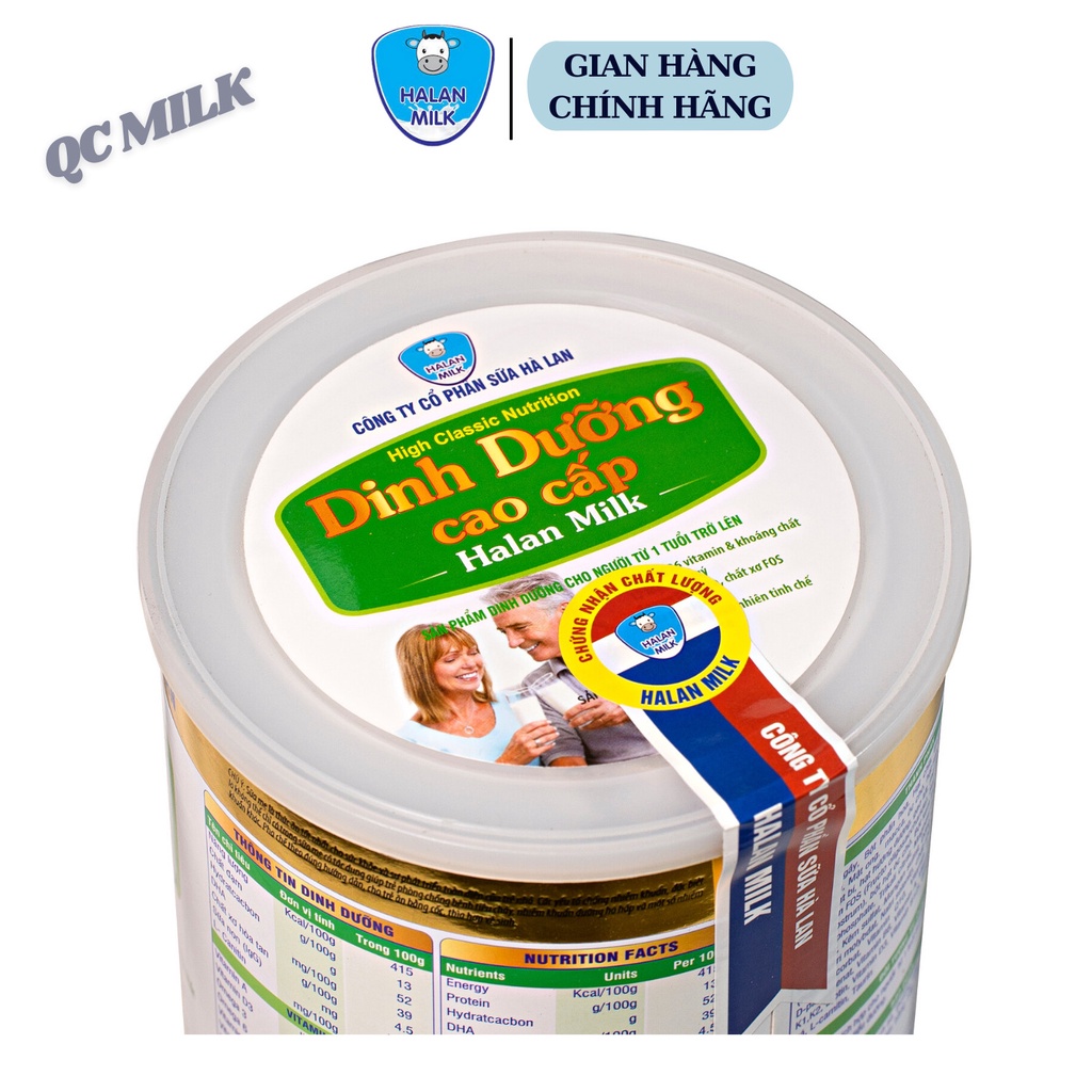 [Mua 3 tặng 1] COMBO 3 hộp Sữa dinh dưỡng cao cấp Halan milk 900g-Cung cấp Vitamin, Khoáng chất