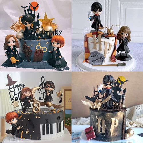 Set 3 Mô Hình Nhân Vật Phim Hoạt Hình Harry Potter Bằng PVC