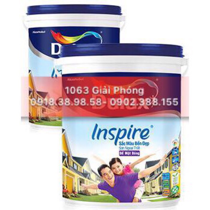 79AB- 18 LÍT  - Sơn nước ngoại thất Dulux Inspire - Bề mặt bóng