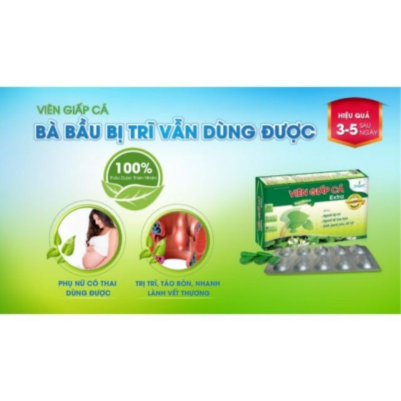 Viên Giấp Cá Extra New Brand Tâm Dược.Hộp 30 viên