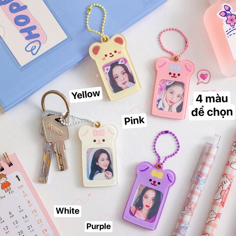 Keyring ID/ Ảnh thẻ Gấu dễ thương