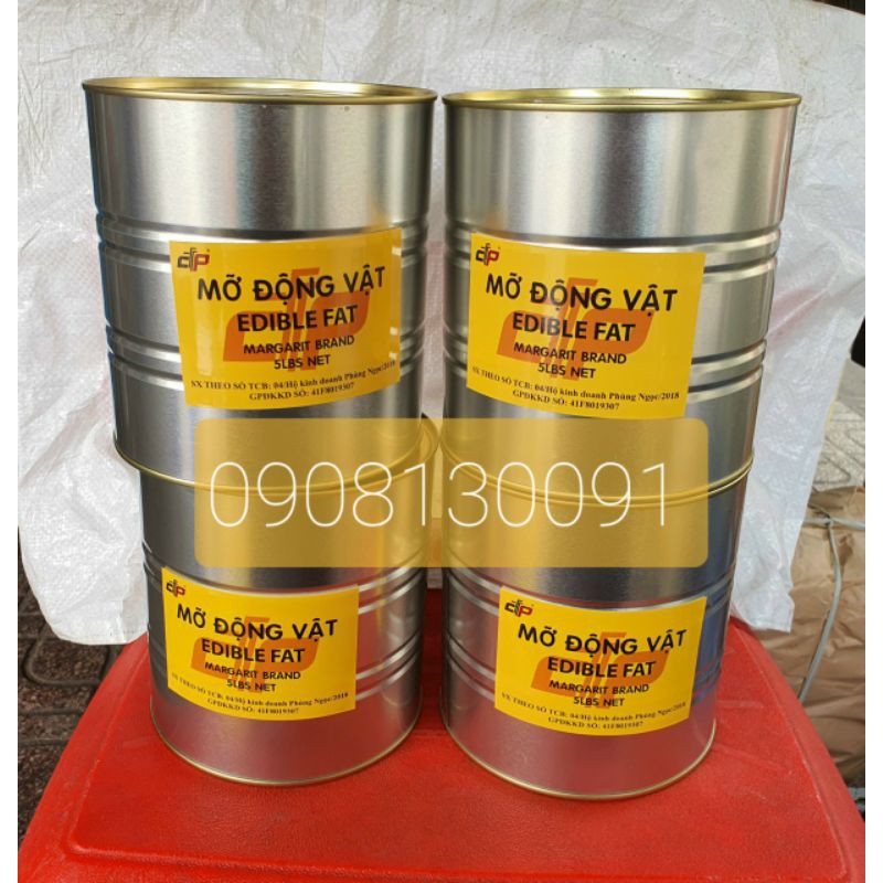 BƠ NAUY - MỠ ĐỘNG VẬT HỘP 2.5KG
